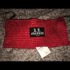 Red woven top / Forever 21